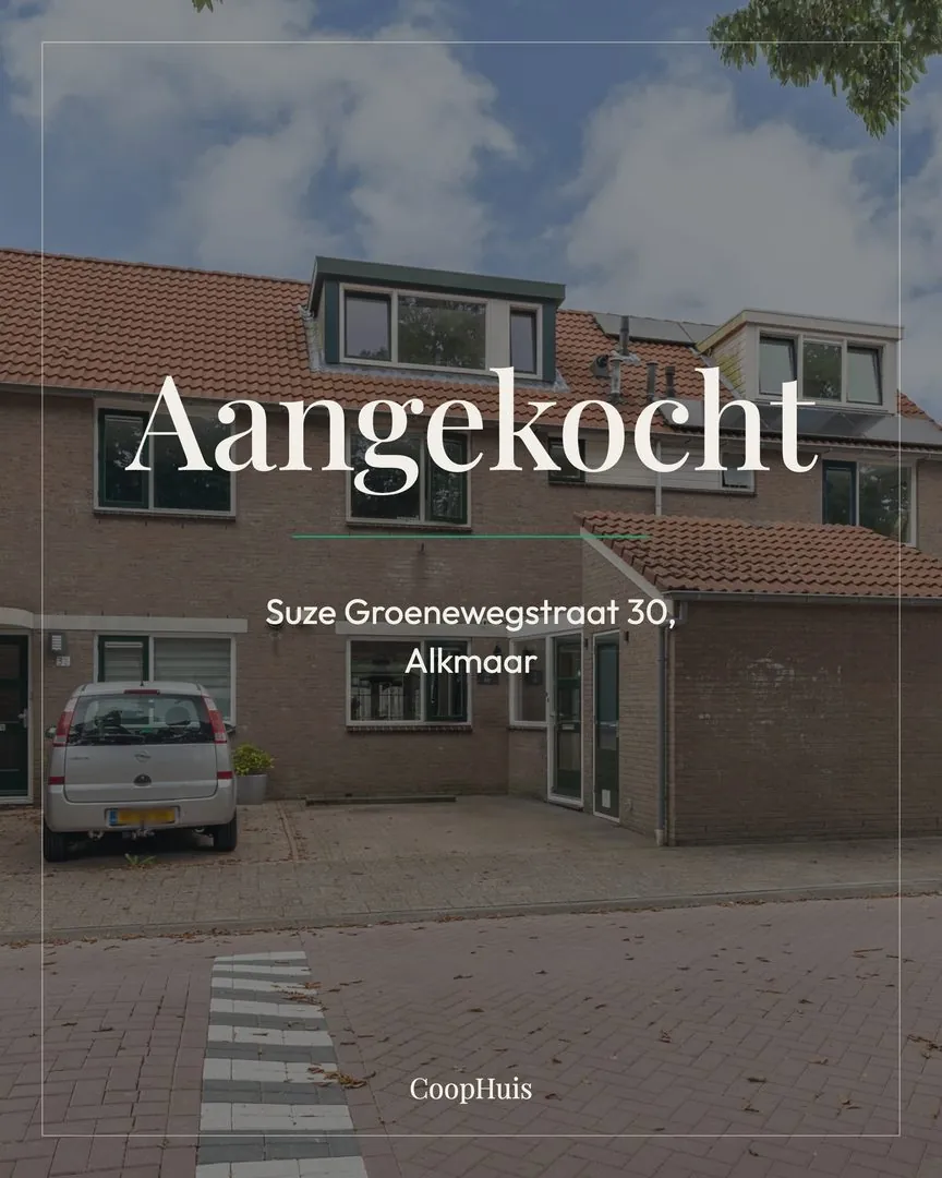 Aangekocht met CoopHuis: Suze Groenewegstraat 30, Alkmaar